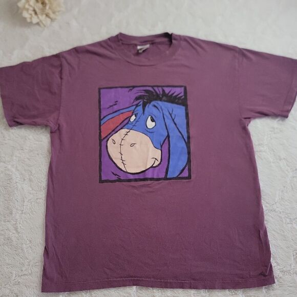 Vintage Disney Store‎ Eeyore Tee Shirt 90s Big Graphic Single Stitch Winnie Pooh